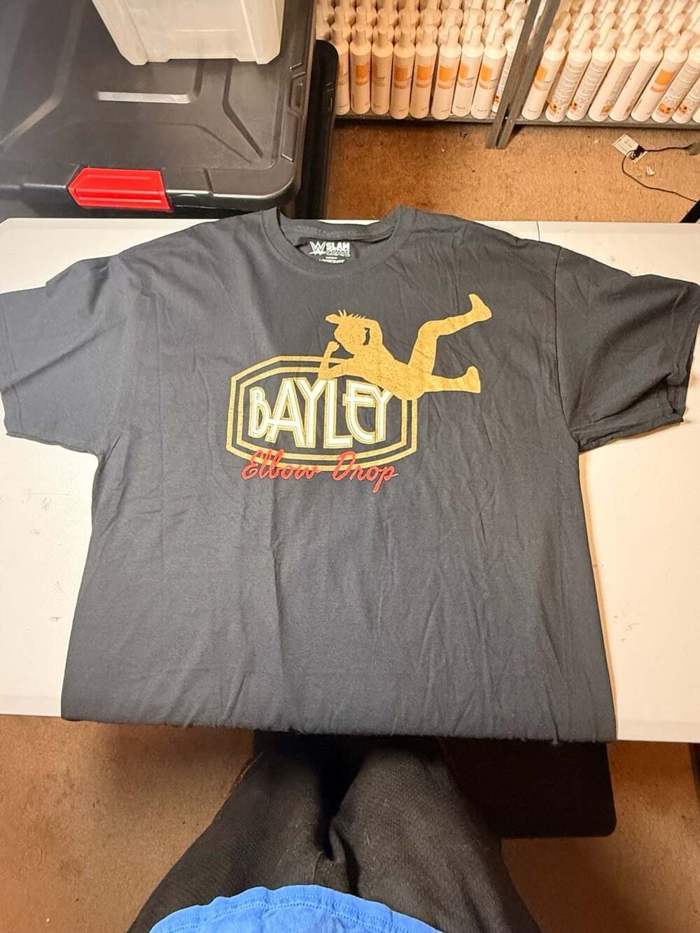 WWE Slam Crate Bayley Elbow Drop T-Shirt Black XL